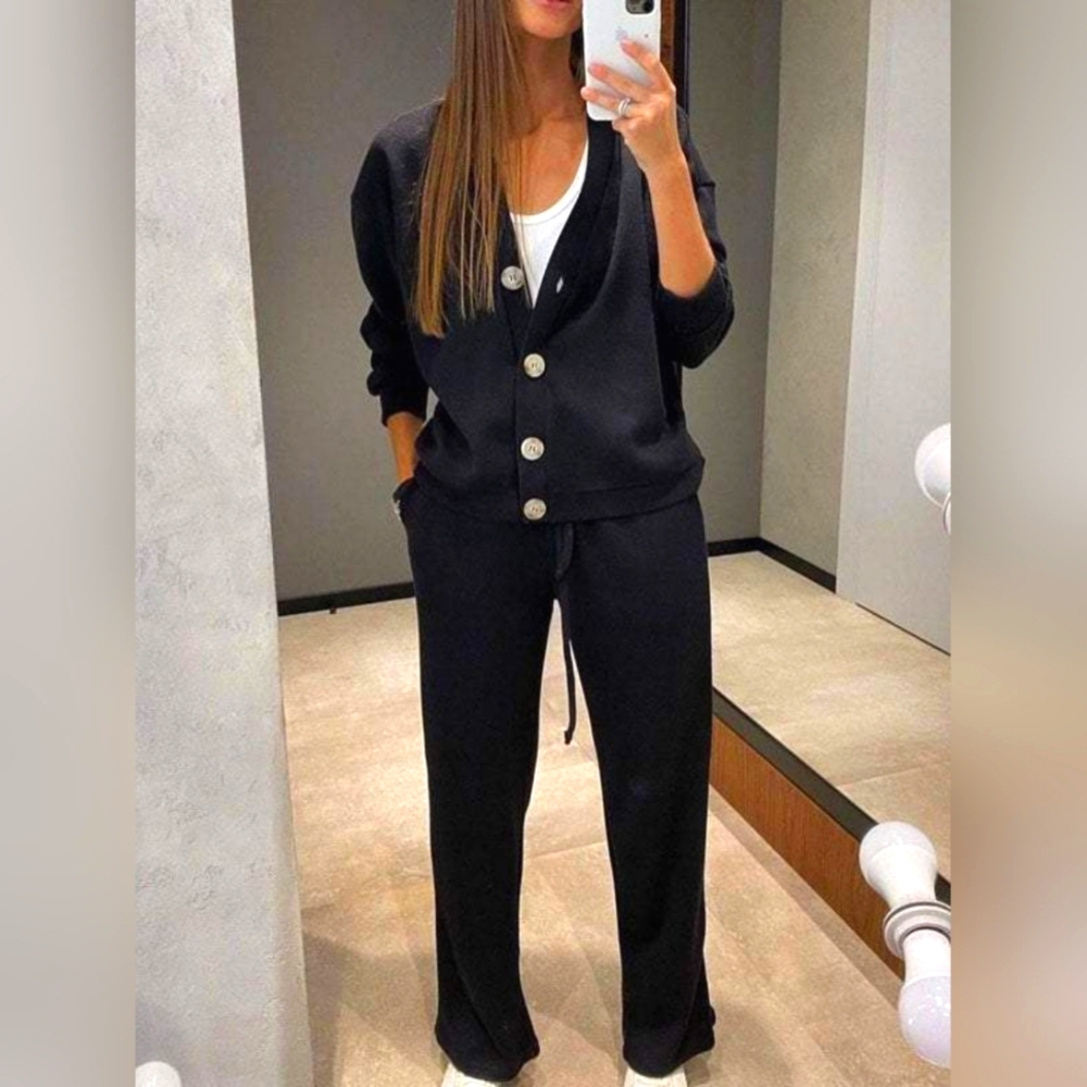 Full Size Button Up Long Sleeve Top and Pants Set. Full Sizes Available 2X-5X